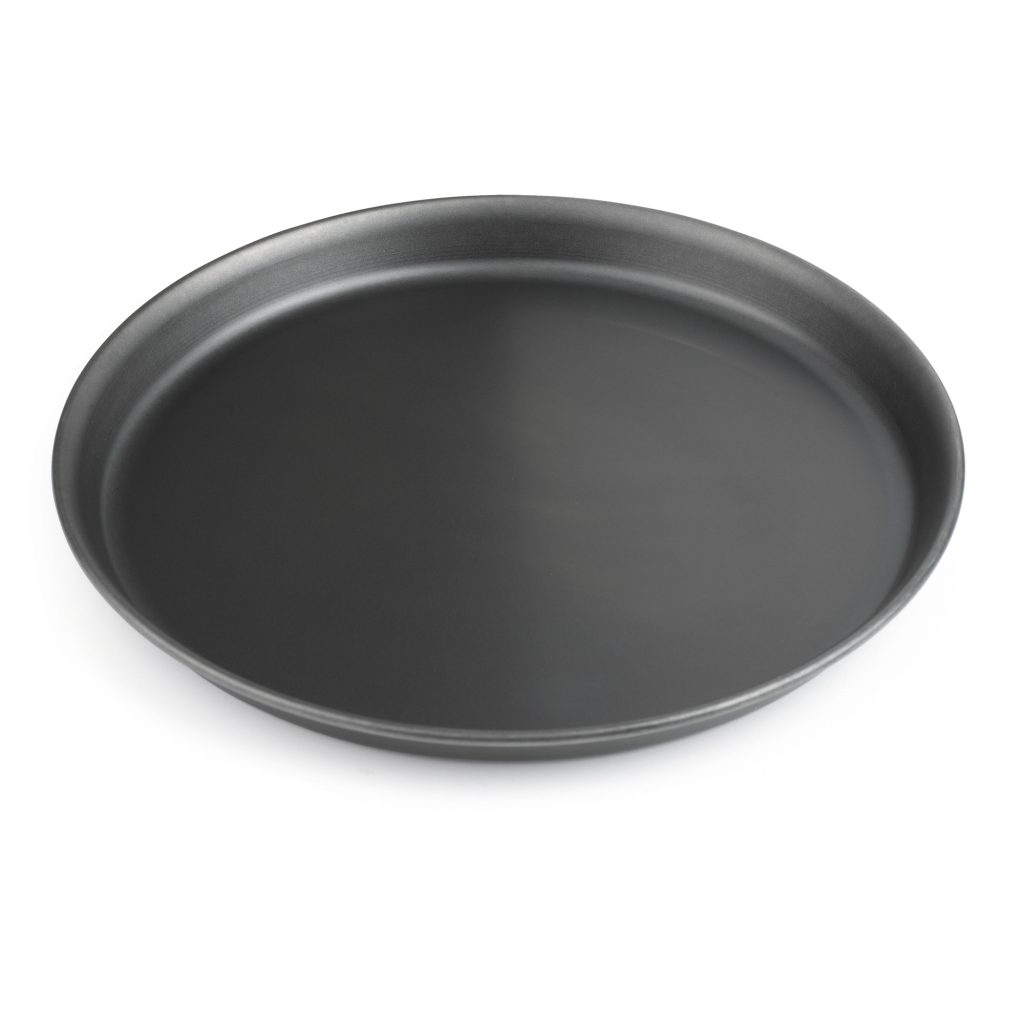 Pizza Pan – Blue Steel, rolled edge